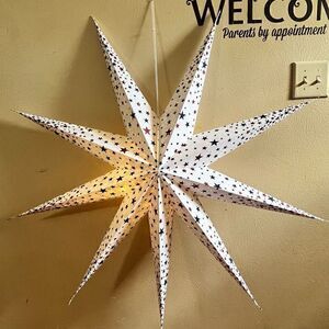 Americana Paper Star 9 point Really Huge Paper Star Decor 43” Perfect For july 4